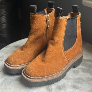 Brown Suede Ankle Boots